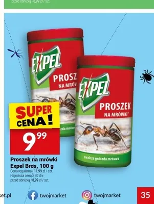 Proszek na mrówki Expel Bros promocja w Twój Market