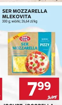 Ser mozzarella wiórki Mlekovita promocja w Stokrotka