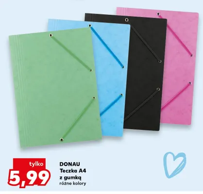 Teczka A4 z gumką Donau promocja w Kaufland