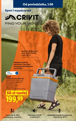 Lodówka przenośna CRIVIT 230V 29l promocja w Lidl