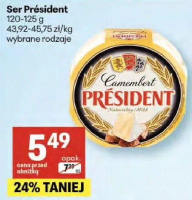 Ser Président promocja w Delikatesy Centrum