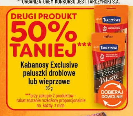 Kabanosy Exclusive Paluszki Drobiowe Tarczyński promocja w POLOmarket