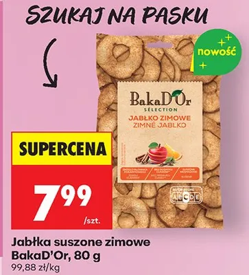 Jabłka suszone zimowe promocja w Biedronka