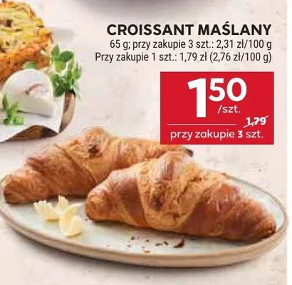 Croissant maślany promocja w Stokrotka