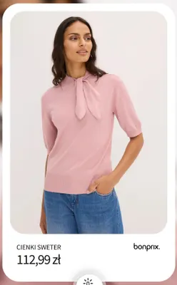 Cienki sweter Bonprix promocja w bonprix