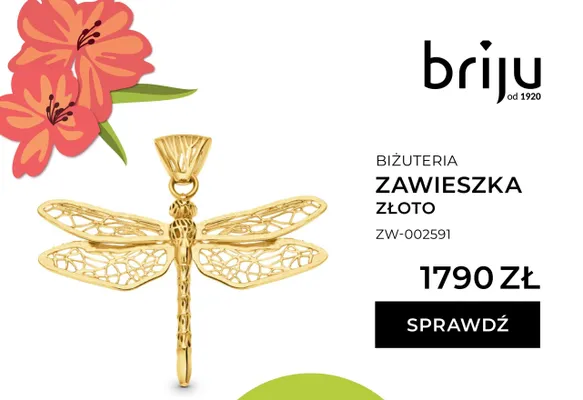 Zawieszka złoto promocja w Briju