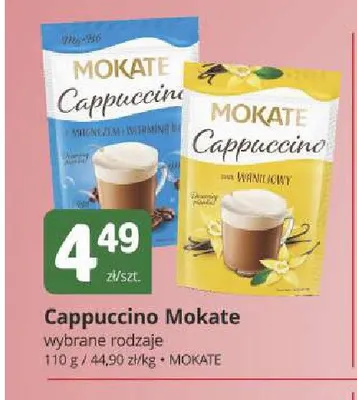 Kawa rozpuszczalna Cappuccino Mokate z magnezem promocja w Marketvita
