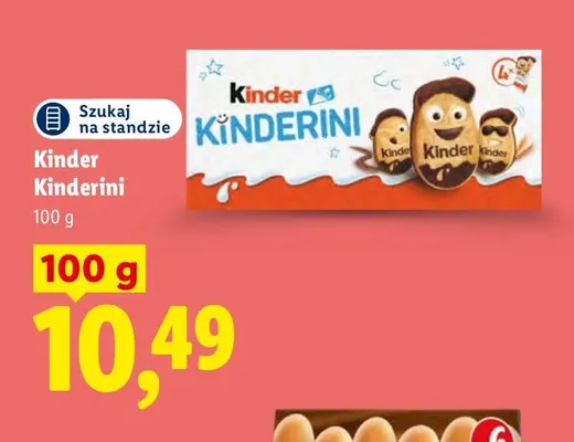 Ciastka Kinder Kinderini promocja w Lidl