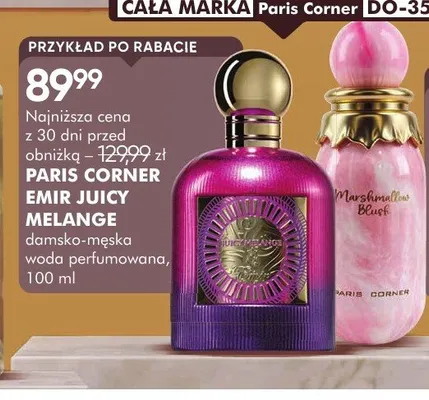 Woda perfumowana damsko-męska Paris Corner Emir Juicy Melange promocja w Super-Pharm