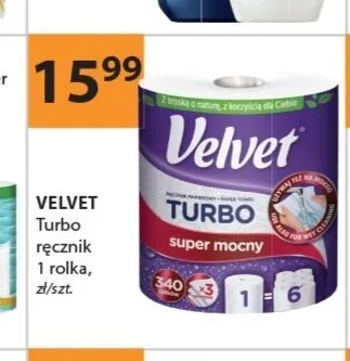 Ręcznik papierowy Velvet Turbo promocja w Drogerie Laboo