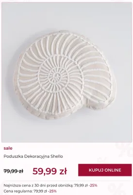 Poduszka dekoracyjna home&you Shello promocja w home&you