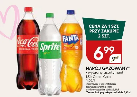 Napój gazowany Sprite promocja w Chata Polska