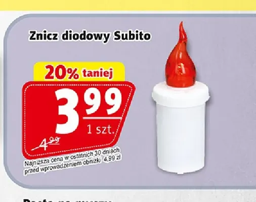 Znicz diodowy Subito promocja w Prim Market
