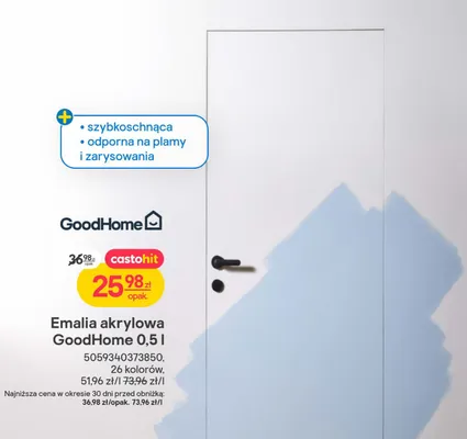 Emalia akrylowa GoodHome 0,5 l promocja w Castorama