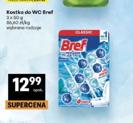 Kostka do WC Bref Power Aktiv promocja w Delikatesy Centrum