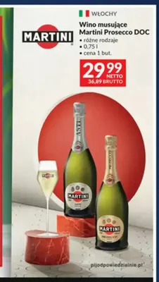 Wino musujące Martini Asti promocja w Makro
