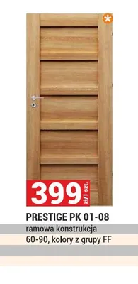 Drzwi ramowe Prestige Pk 01-08 promocja w Merkury Market