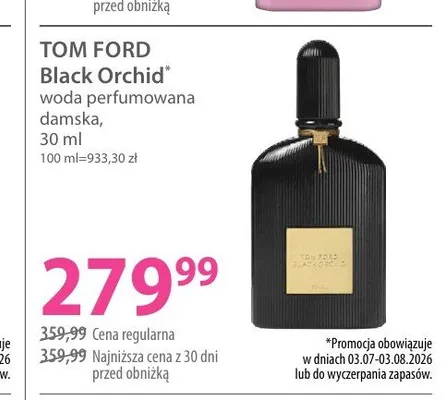 Woda perfumowana damska Tom Ford Black Orchid promocja w Hebe