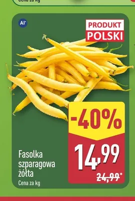 Fasolka szparagowa żółta polska promocja w Aldi