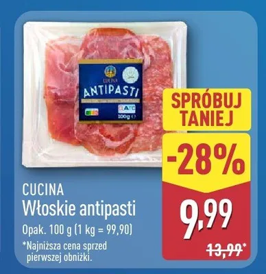 Włoskie antipasti promocja w Aldi