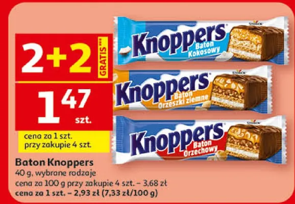 Baton Knoppers promocja w Auchan