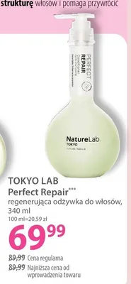 Regenerująca odżywka do włosów Tokyo Lab Perfect Repair NatureLab. Tokyo promocja w Hebe