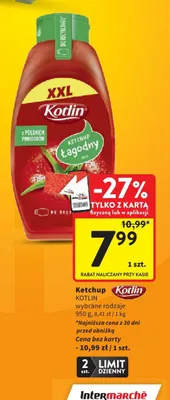 Ketchup Kotlin łagodny XXL promocja w Intermarche