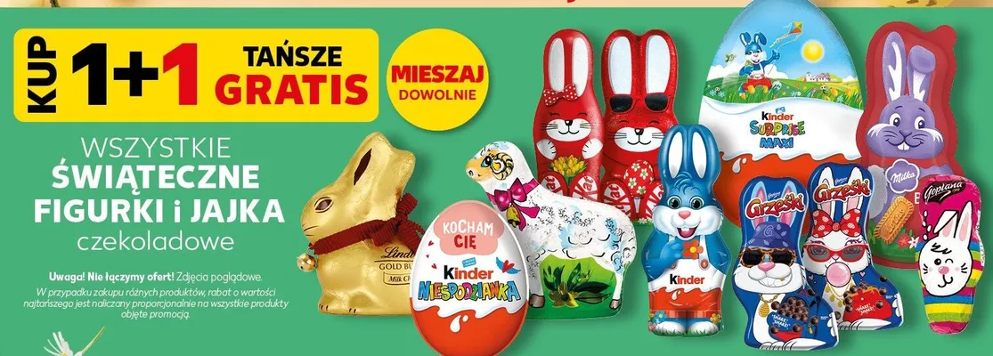 Wszystkie świąteczne figurki i jajka czekoladowe promocja w Kaufland