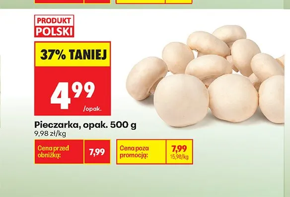 Pieczarka promocja w Biedronka
