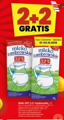 Mleko UHT Zambrowskie 3,2% promocja w Twój Market