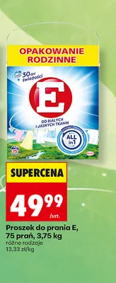Proszek do prania E promocja w Biedronka