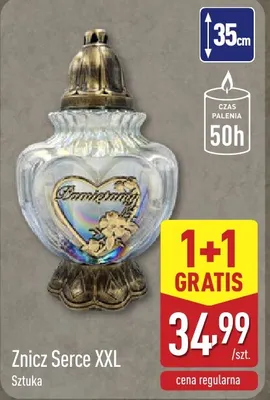 Znicz Serce Xxl promocja w Aldi