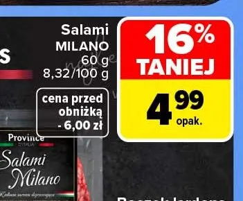 Salami Milano Provinces de France promocja w Carrefour