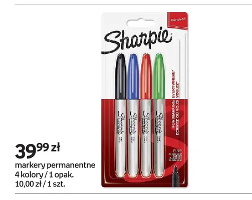 Markery permanentne 4 kolory Sharpie promocja w Empik