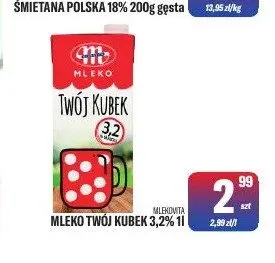 Mleko Twój Kubek 3,2% Mlekovita promocja w Tomi Markt