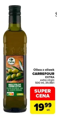 Oliwa z oliwek extra virgin Carrefour promocja w Carrefour