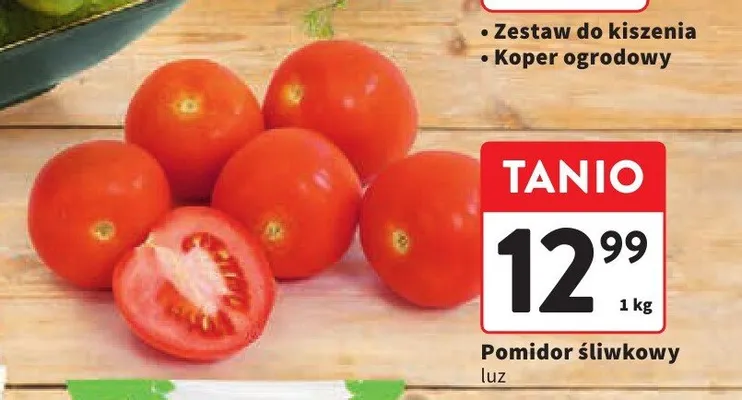 Pomidor śliwkowy luz promocja w Intermarche