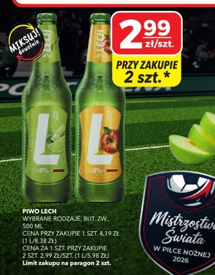 Piwo Lech promocja w Top Market