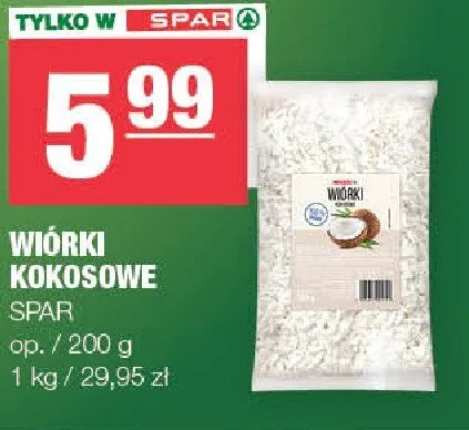 Wiórki kokosowe promocja w SPAR