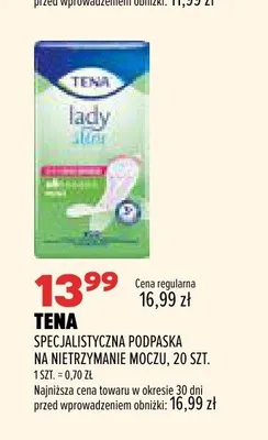 Specjalistyczna podpaska na nietrzymanie moczu Tena promocja w Drogerie Natura