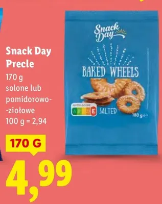 Precle Snack Day pomidorowe ziołowe 170 g promocja w Lidl