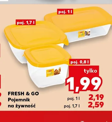 Pojemnik na żywność Fresh & Go 1 l promocja w Kaufland