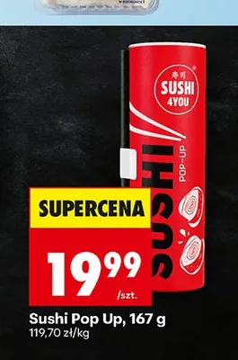 Sushi Pop Up Sushi 4You promocja w Biedronka