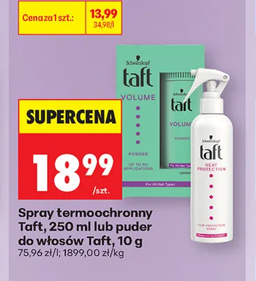 Spray termoochronny Taft promocja w Biedronka