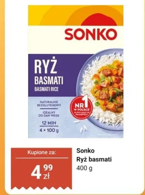 Ryż basmati Sonko promocja w Dino