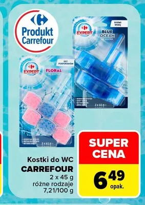 Kostki do WC Carrefour 2-pak promocja w Carrefour
