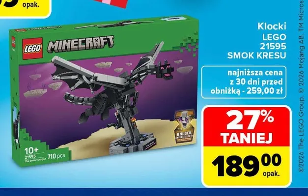 Klocki LEGO 21595 Smok Kresu promocja w Carrefour