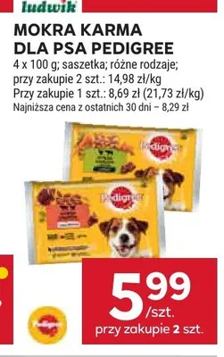 Mokra karma dla psa PEDIGREE promocja w Stokrotka