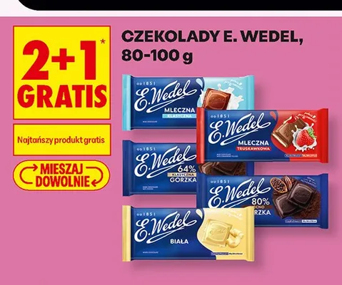 Czekolada mleczna klasyczna E. Wedel promocja w Biedronka