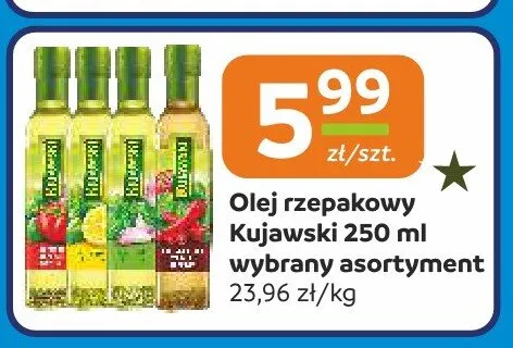 Olej rzepakowy Kujawski 250ml promocja w Społem Częstochowa